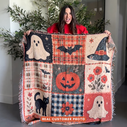 Spooky Patchwork Blanket