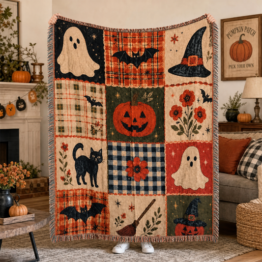 Spooky Patchwork Blanket